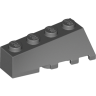 Lego kostka (kostička) 4x2 klín levý zkosený, tmavě modro šedá (4210870, 4298580)